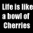 Cherries icon graphics