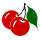 Cherries icon graphics