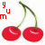 Cherries icon graphics