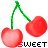 Cherries icon graphics