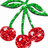 Cherries icon graphics