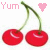 Cherries icon graphics