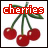 Cherries icon graphics