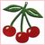 Cherries icon graphics