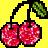 Cherries icon graphics