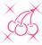 Cherries icon graphics