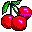 Cherries icon graphics