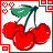 Cherries icon graphics