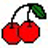 Cherries icon graphics