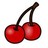 Cherries icon graphics