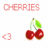 Cherries icon graphics