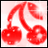 Cherries icon graphics