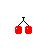 Cherries icon graphics