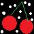 Cherries icon graphics