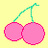 Cherries icon graphics