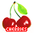 Cherries icon graphics