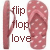 Flip flops icon graphics