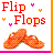 Flip flops icon graphics