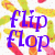 Flip flops icon graphics