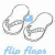 Flip flops icon graphics