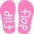 Flip flops icon graphics