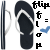 Flip flops icon graphics