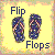 Flip flops icon graphics