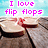 Flip flops icon graphics