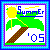 Palm tree icon graphics