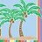 Palm tree icon graphics