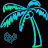 Palm tree icon graphics