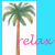 Palm tree icon graphics