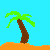 Palm tree icon graphics