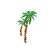 Palm tree icon graphics