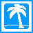 Palm tree icon graphics