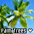 Palm tree icon graphics