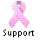 Pink ribbon icon graphics