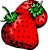 Strawberries icon graphics