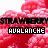 Strawberries icon graphics