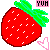 Strawberries icon graphics