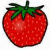 Strawberries icon graphics