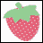 Strawberries icon graphics