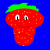 Strawberries icon graphics