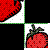 Strawberries icon graphics