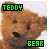 Teddy bears icon graphics