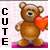 Teddy bears icon graphics