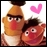 Bert and ernie icon graphics