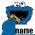 Cookie monster icon graphics