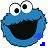 Cookie monster icon graphics
