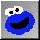 Cookie monster icon graphics